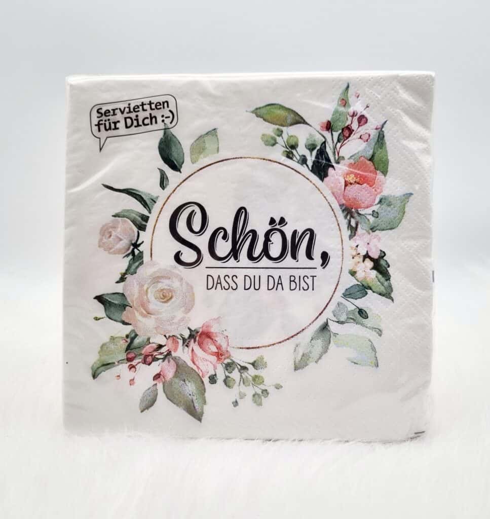 Druckvorlage schön, dass du da bist